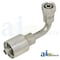 A & I Products Din Light 24 Seat 90 Degree Female Swivel O-Ring 4 x1 x1 A-F-DL9006-10-16-W - alternate 1